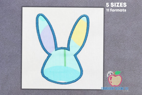 Easter Bunny Frame Applique
